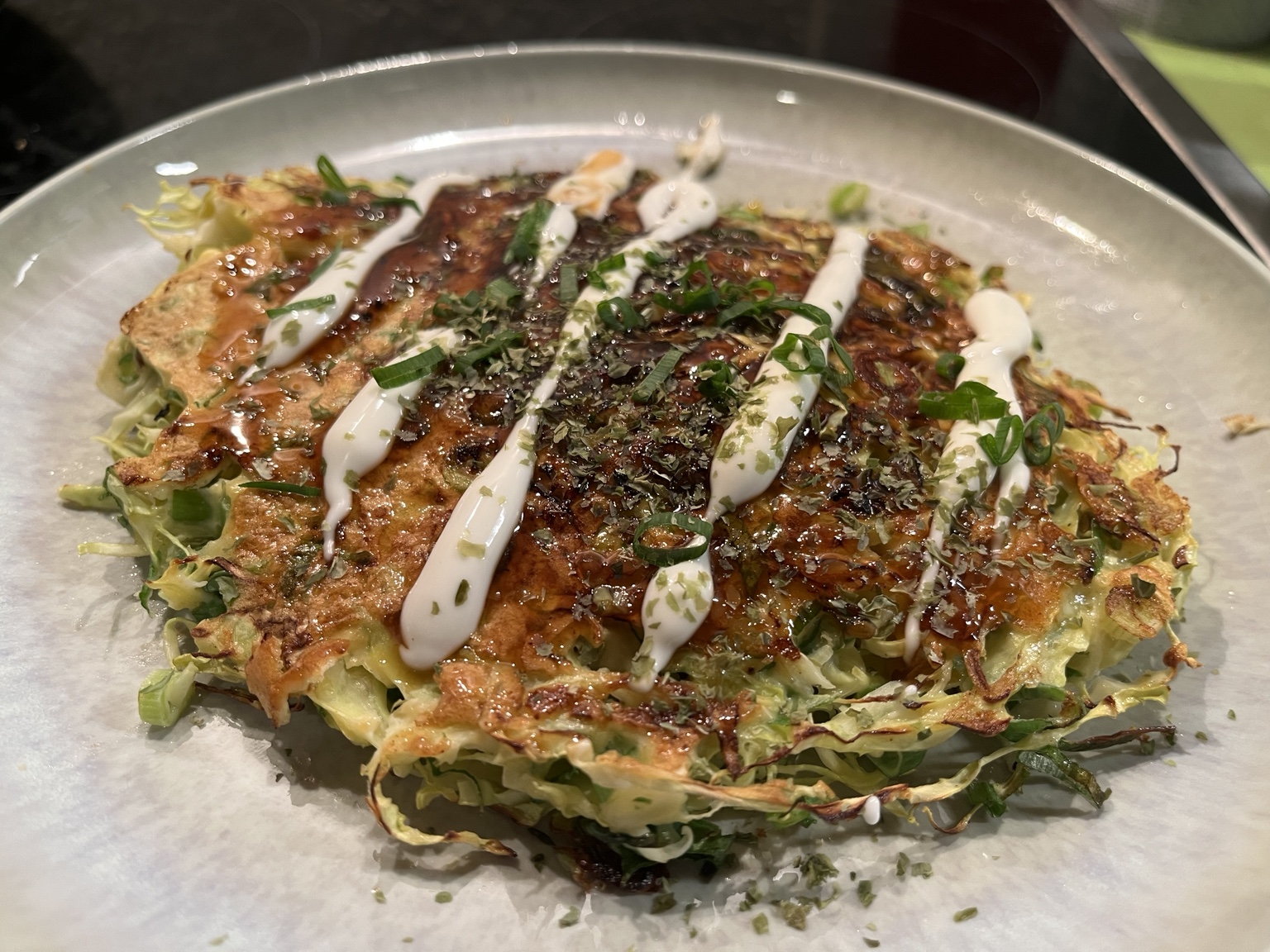 Fluffy cabbage okonomiyaki